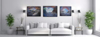 Surreal, semi abstract, seascape paintings, the Portal Series by Robert Jepson