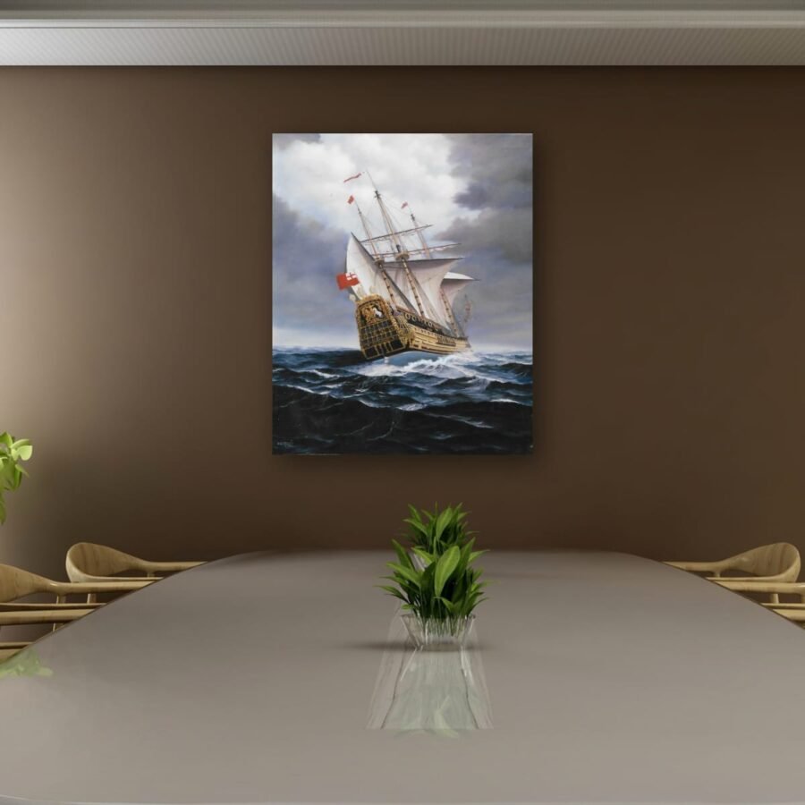 In a blow room mock up In a Blow, the Royal James of 1660 - SOLD